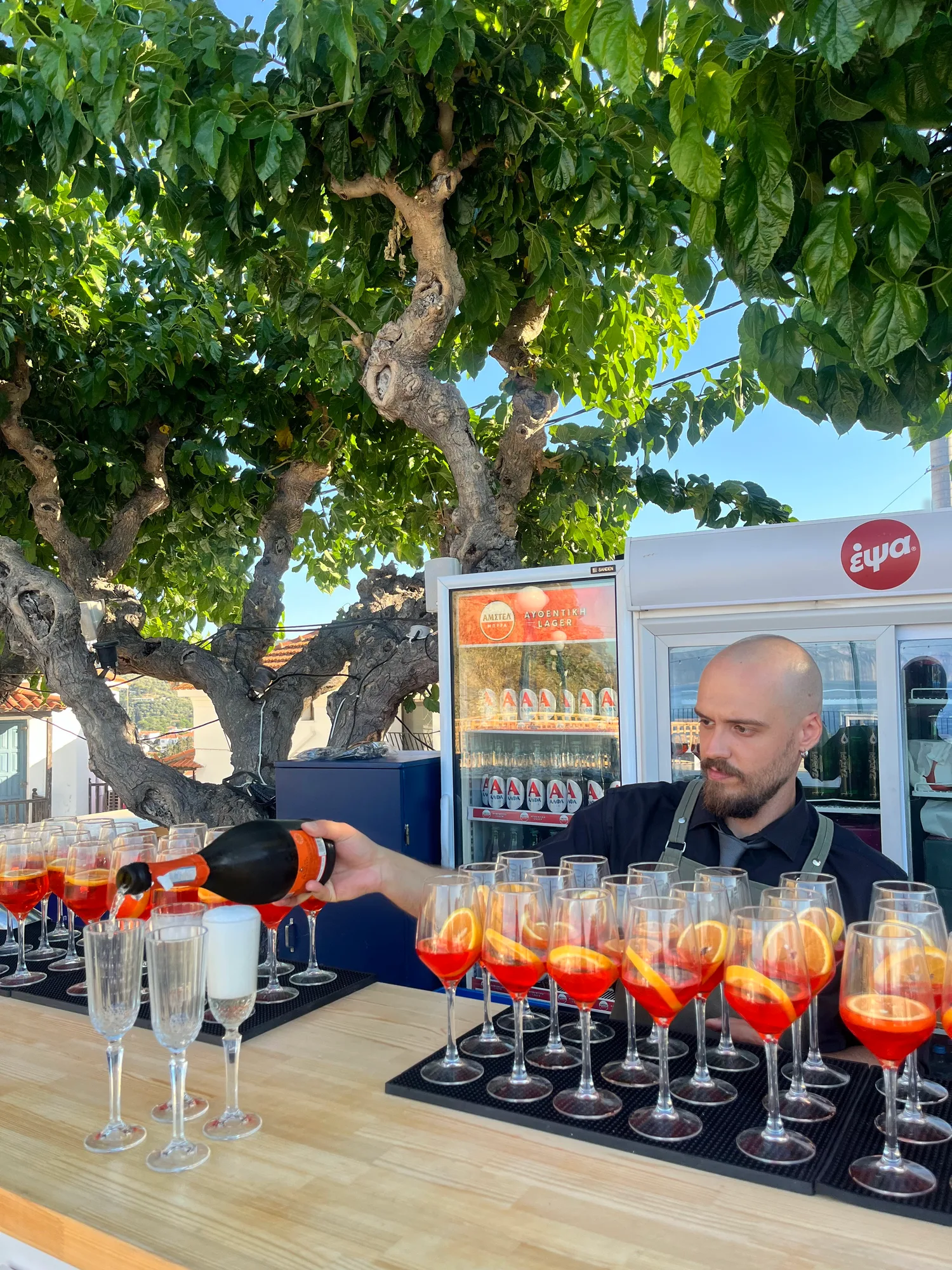 Wedding at Vrachos venue with panoramic Aegean Sea views, Skopelos — photo 17