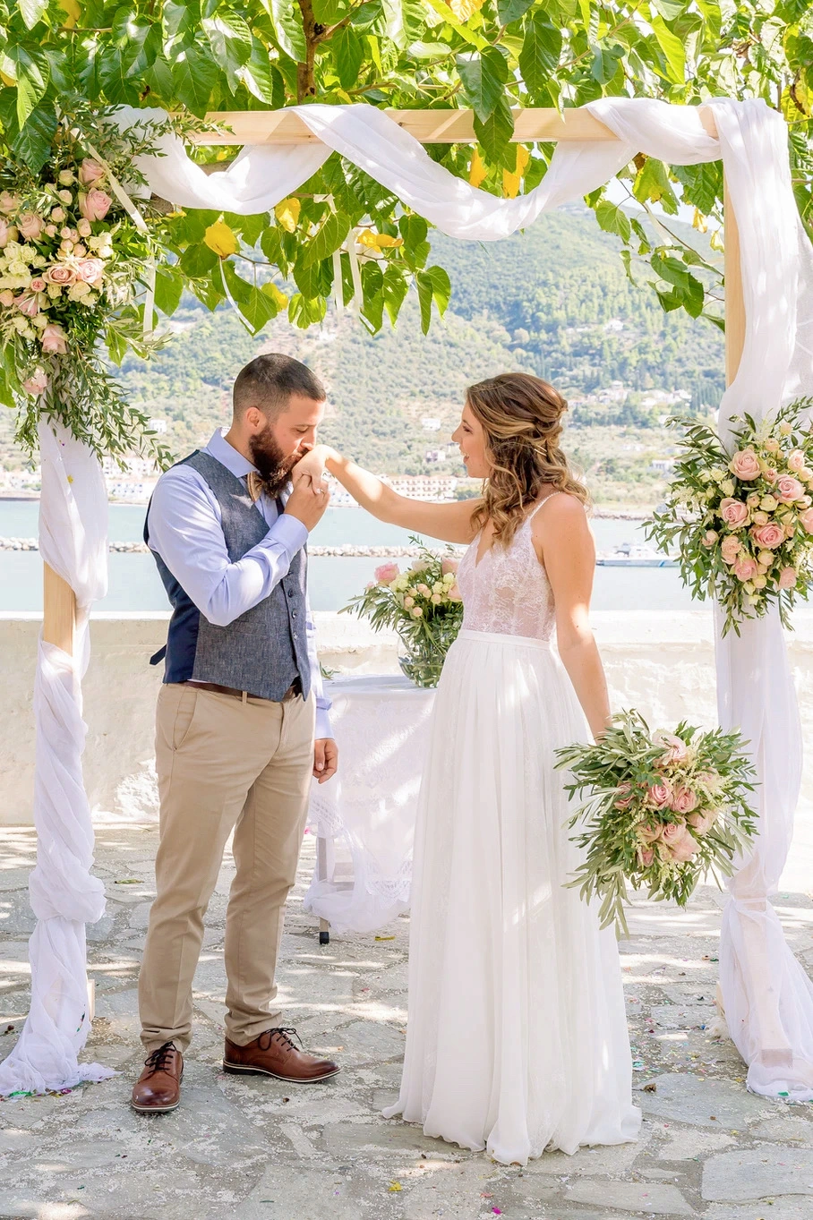 Luxury wedding in Skopelos, Greece — Castello and Vrachos venues by AETERNA, moment 3