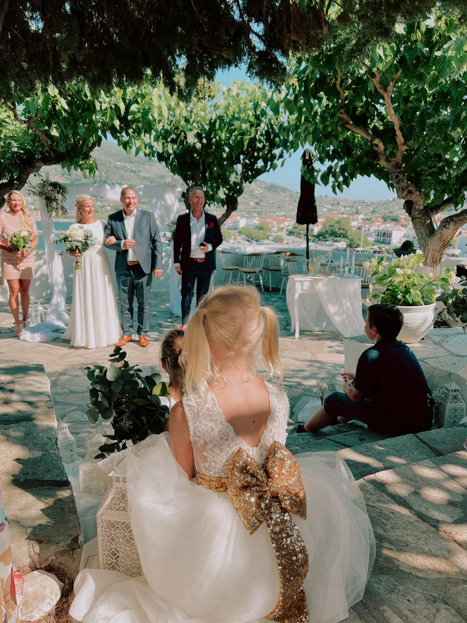 Wedding at Vrachos venue with panoramic Aegean Sea views, Skopelos — photo 38